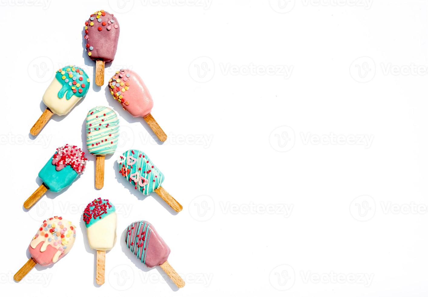 Ice cream cake pops photo