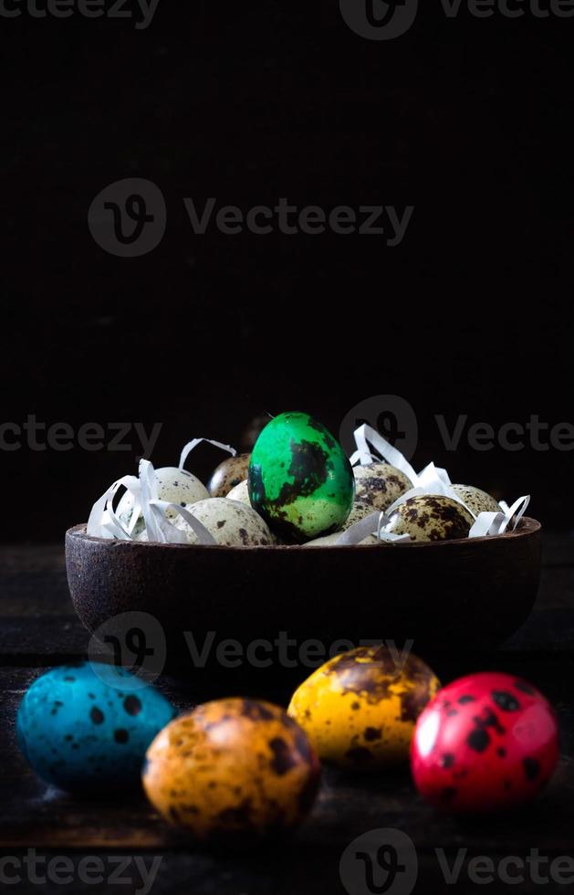 Wooden egg nest photo