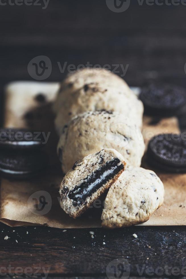 galletas de chispas de chocolate caseras foto