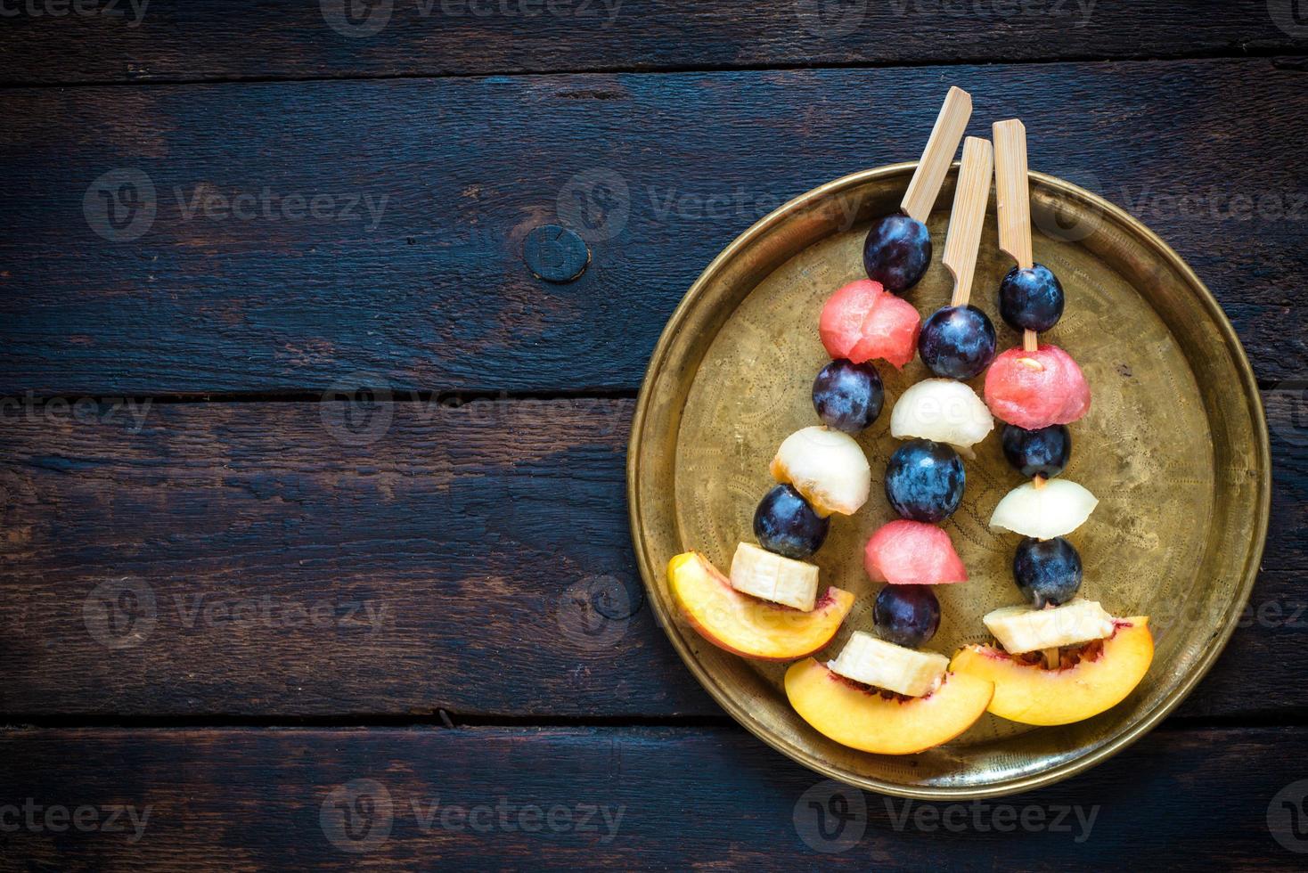 Fruits on the stick photo