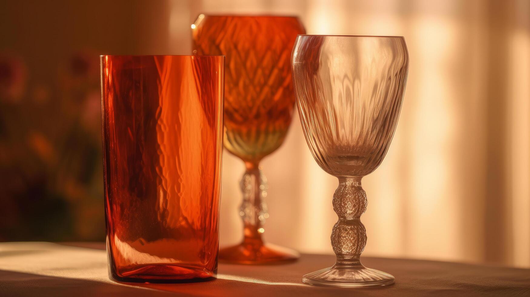 Bohemian glass. Illustration photo