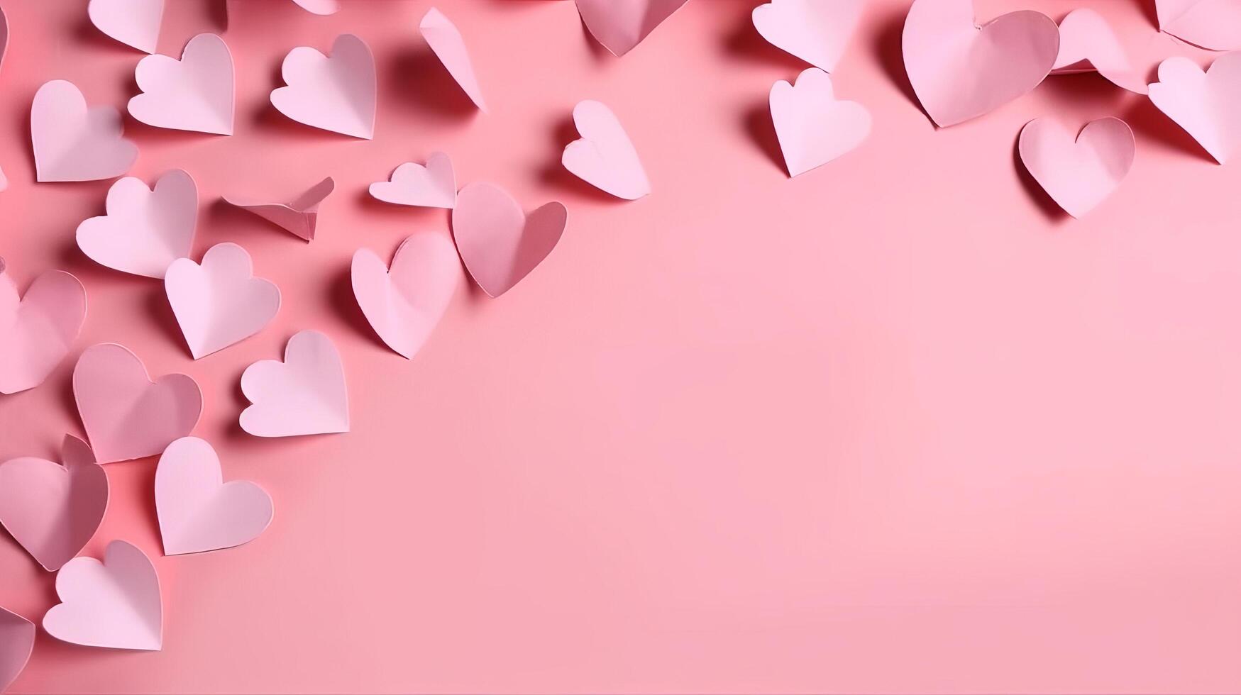 Paper hearts background. Illustration photo