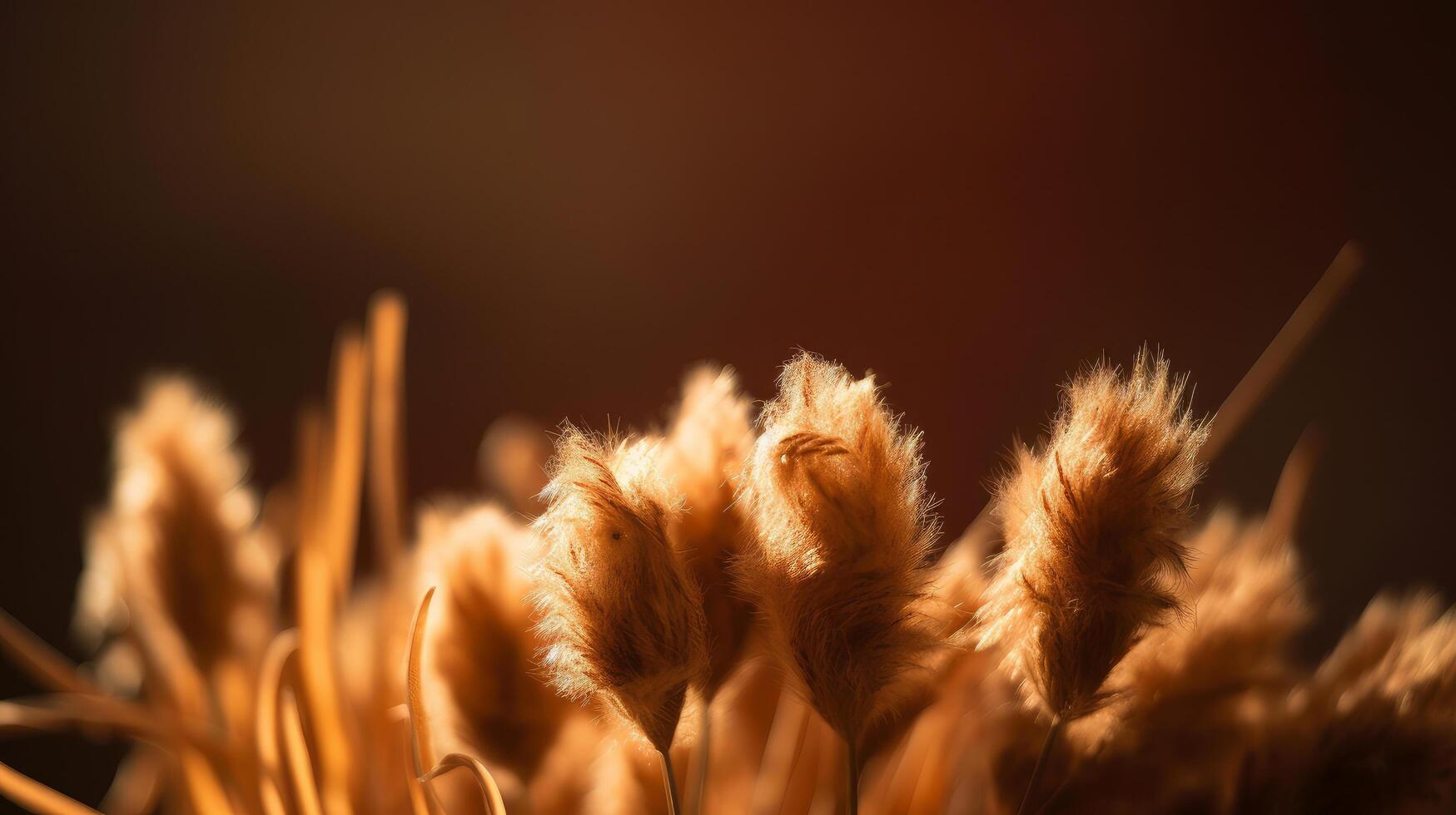 Dry Rabbit tail grass. Illustration photo