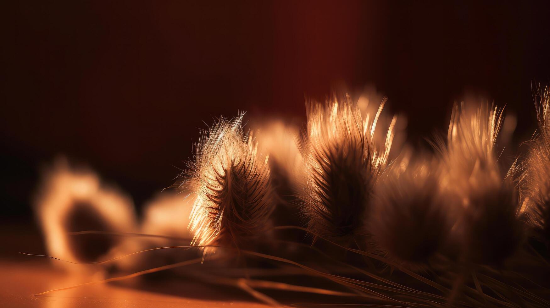 Dry Rabbit tail grass. Illustration photo