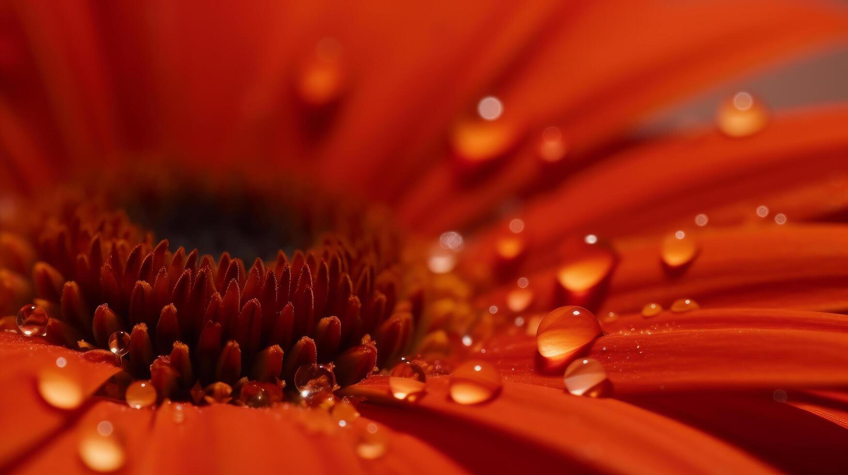 Orange gerbera flower. Illustration photo