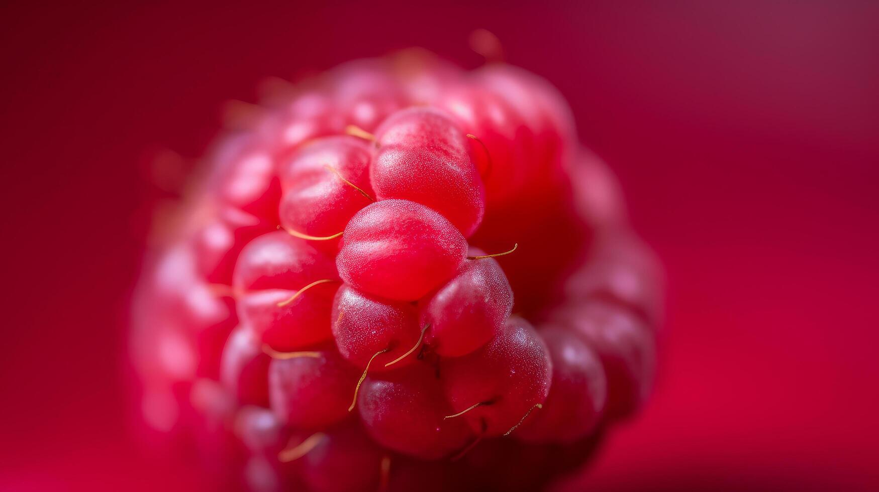 Raspberry macro background. Illustration photo