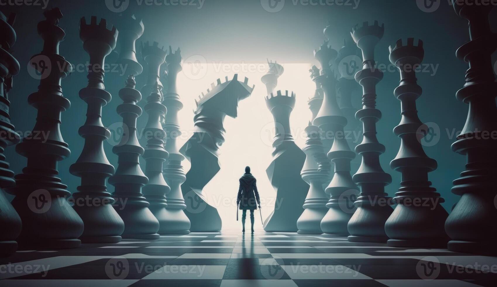 Chess 3d rendering imagem isolada