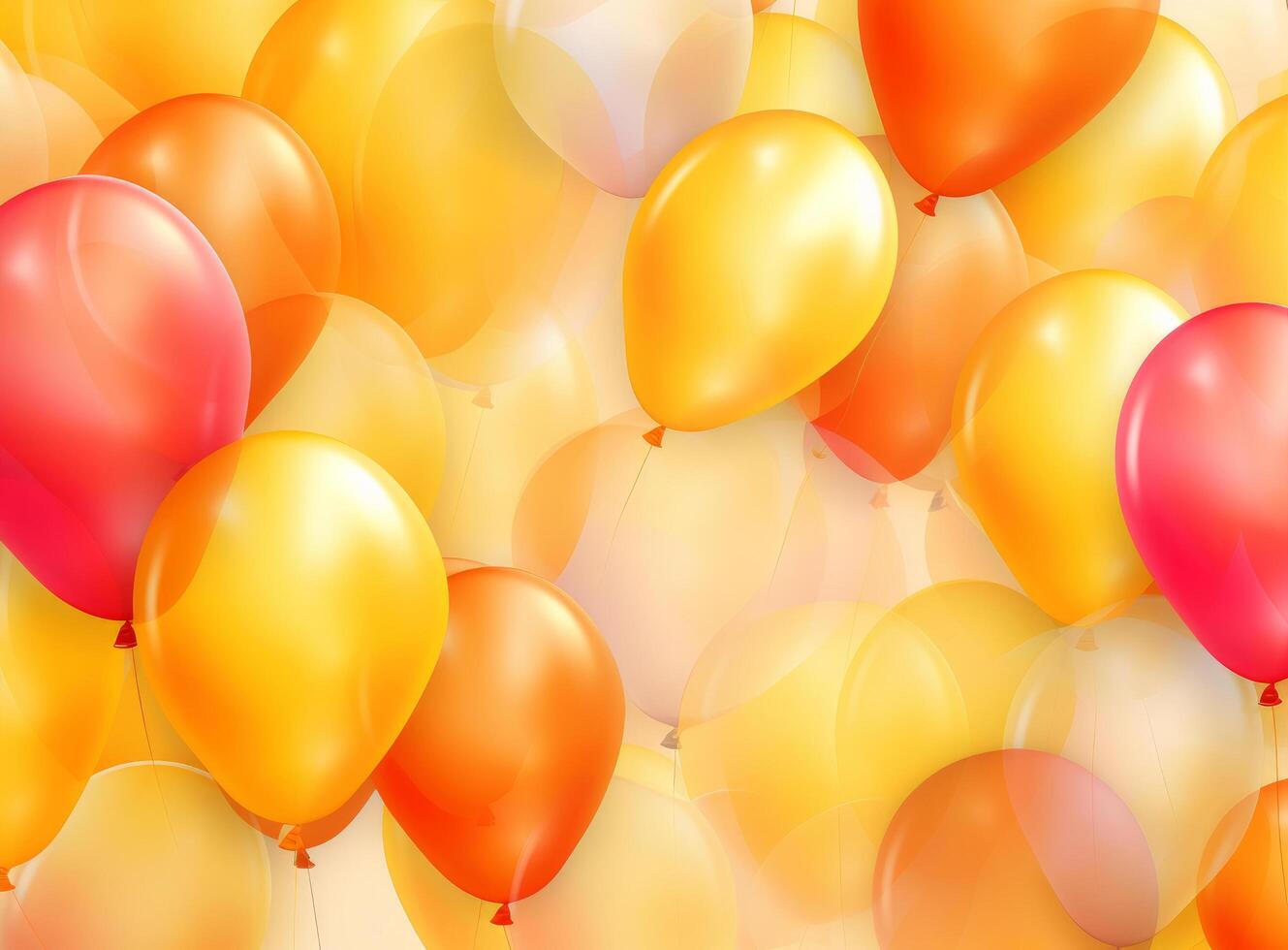 Happy Birthday Background with Balloons. Illustration photo