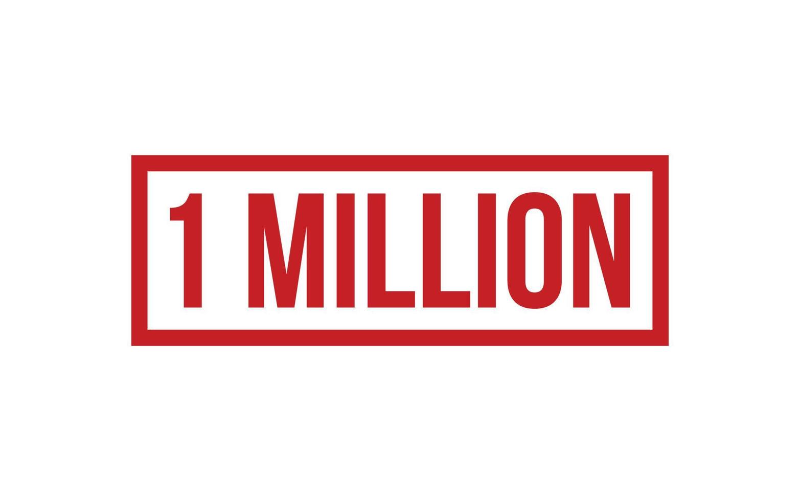 1 Million Rubber Stamp Seal Vector