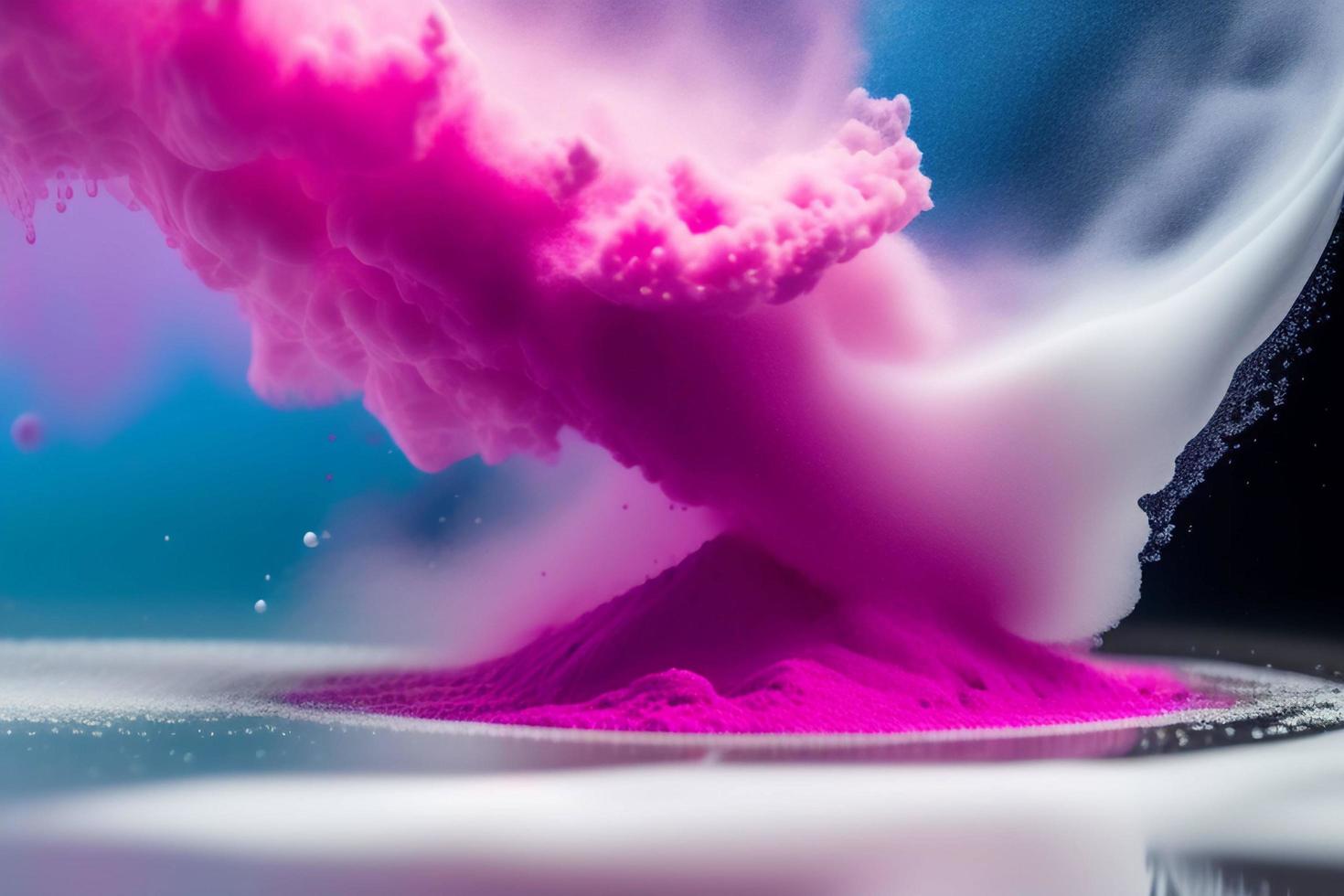 Colorful rainbow color powder splash background Ai genareted photo
