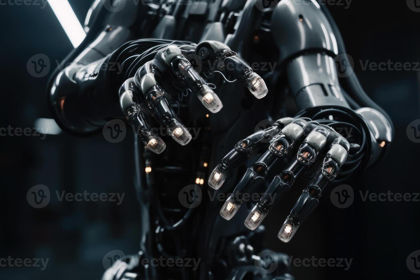 robot arm robotic hand innovative technology photo