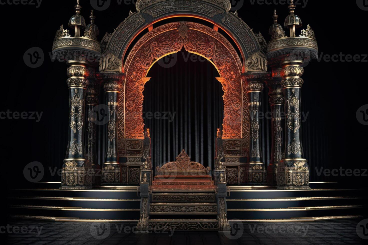 detailed royal podium stage photo