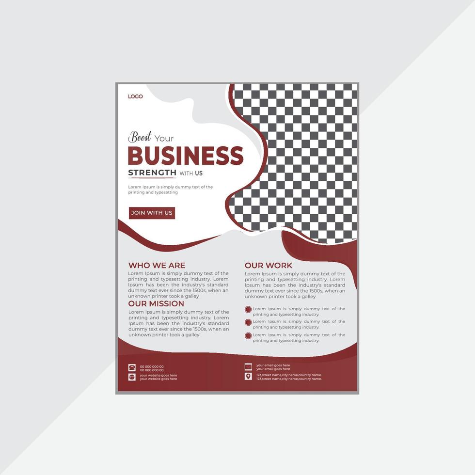 Creative Business Flyer Design Template. vector