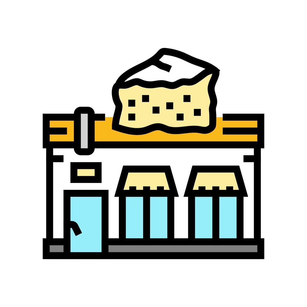 delicatessen shop color icon vector illustration