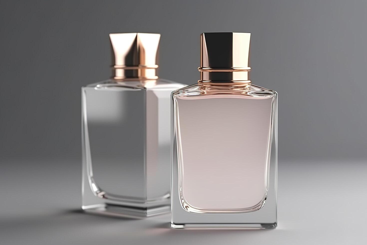 Blank Perfume Glass Bottle for Mockup Illustration with photo