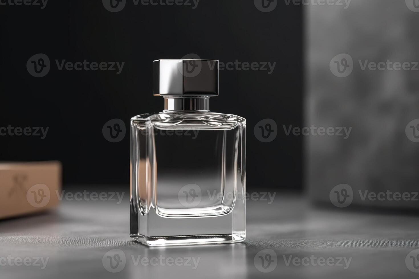 Blank Perfume Glass Bottle for Mockup Illustration with photo