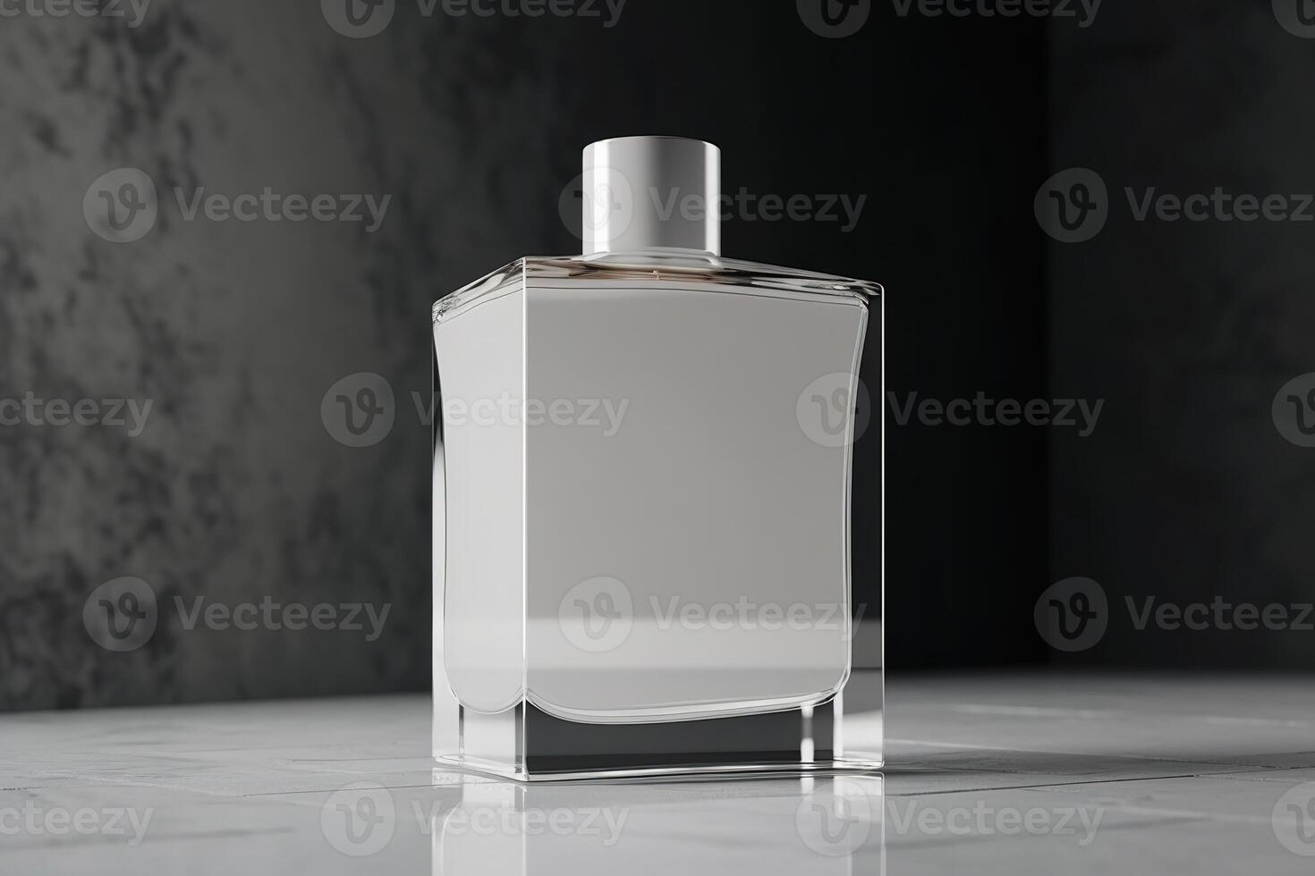 Blank Perfume Glass Bottle for Mockup Illustration with photo