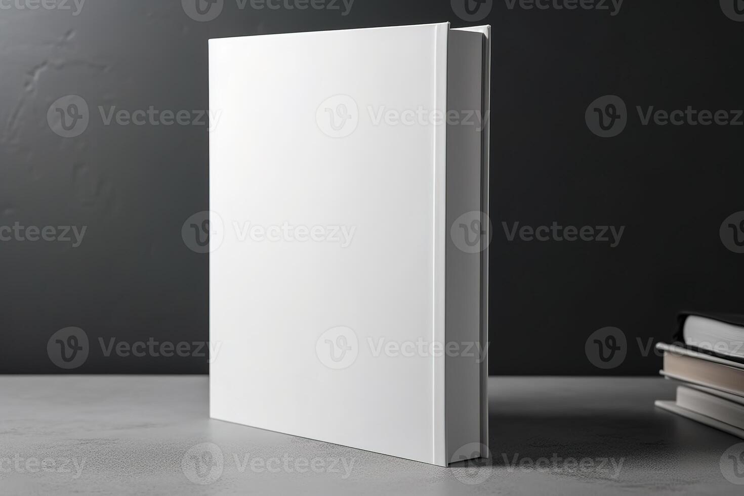 Blank White Book Cover for Mockup Illustration photo