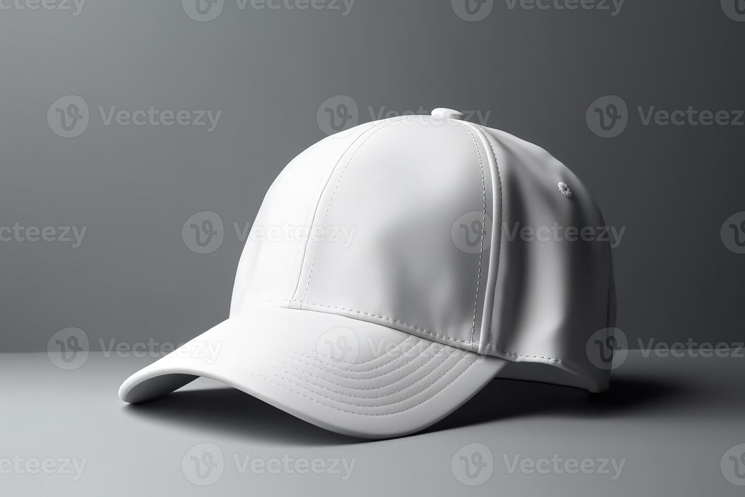 Blank White Hat for Mockup Illustration with photo