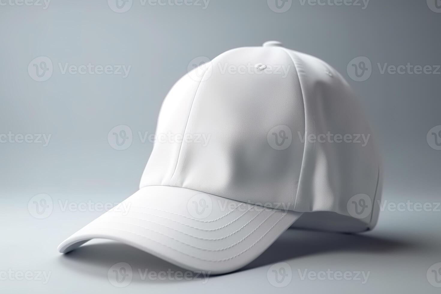Blank White Hat for Mockup Illustration with photo