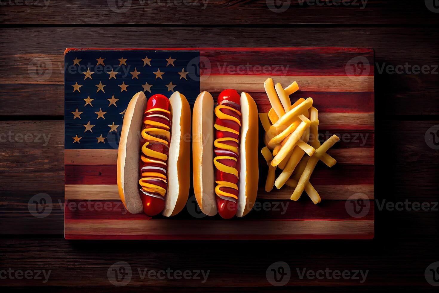 Labor Day, National hot dog day background. photo