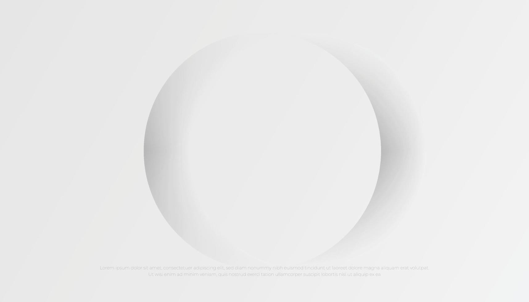 Abstract Transparent Circles with Drop Shadow on White Background, Paper Cut Style. Vector Illustration
