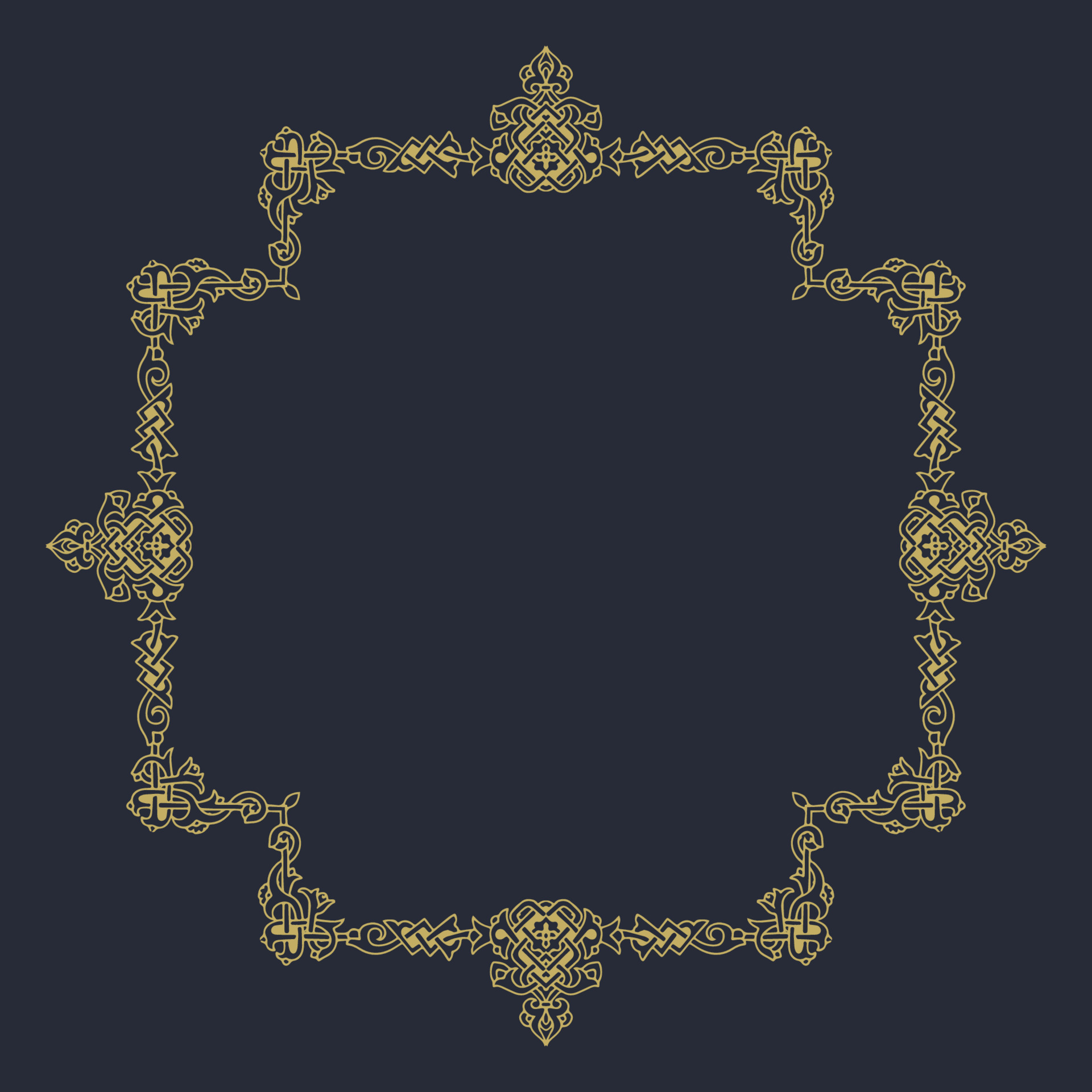 Golden ornament frame 22817234 Vector Art at Vecteezy