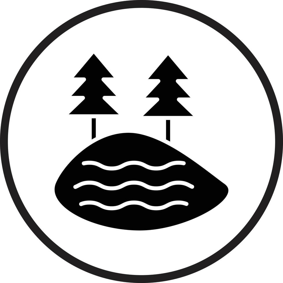 Lake Vector Icon Design