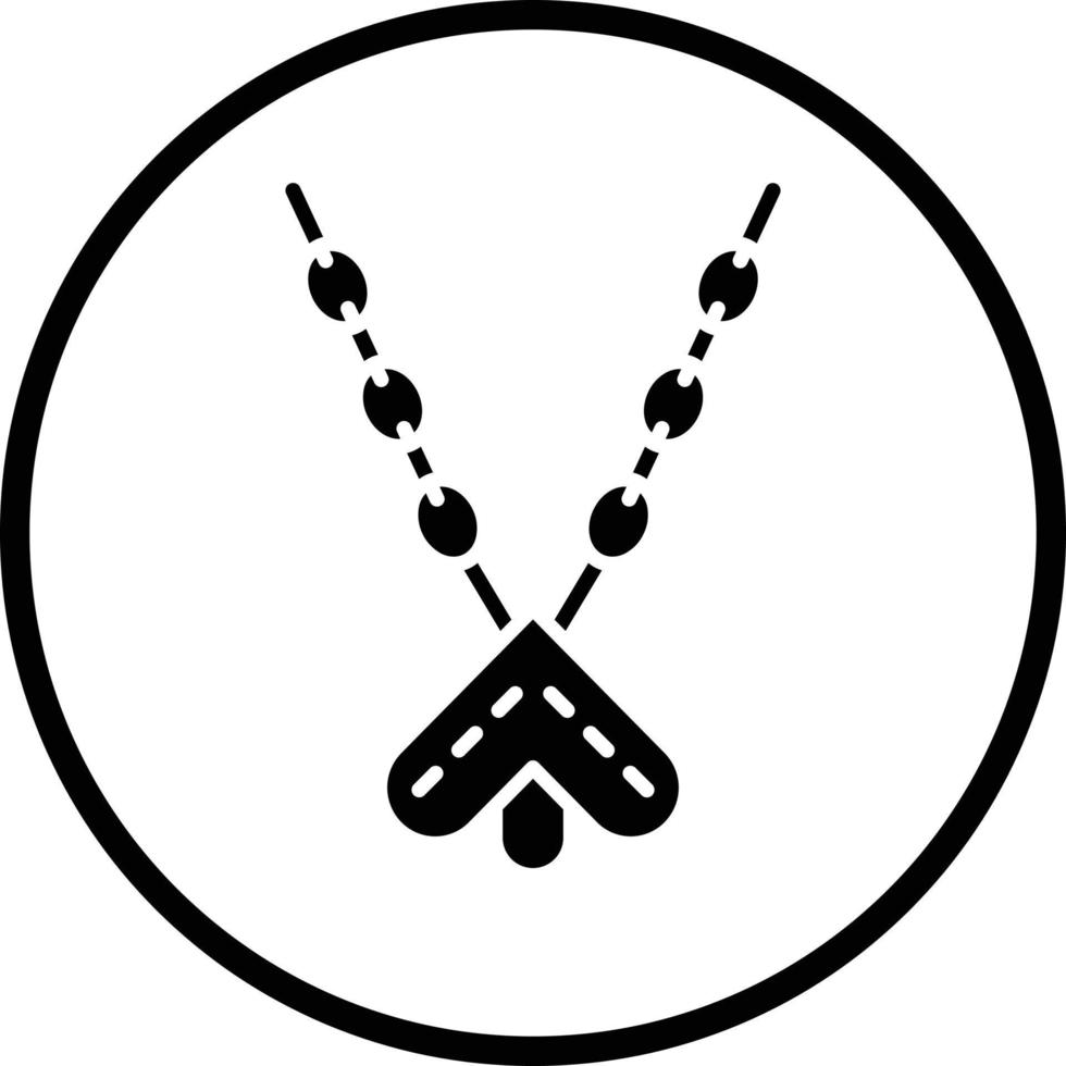 Necklace Vector Icon Design