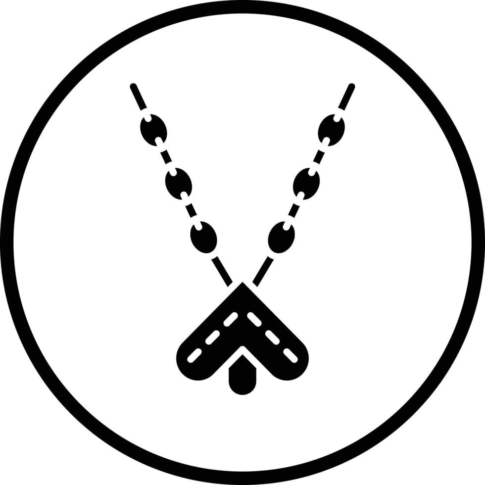 diseño de icono de vector de collar