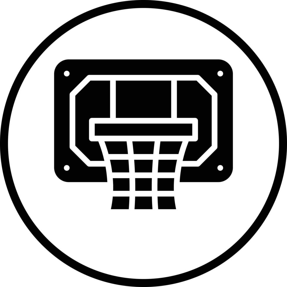 Basketball Hoop Vector Icon Design