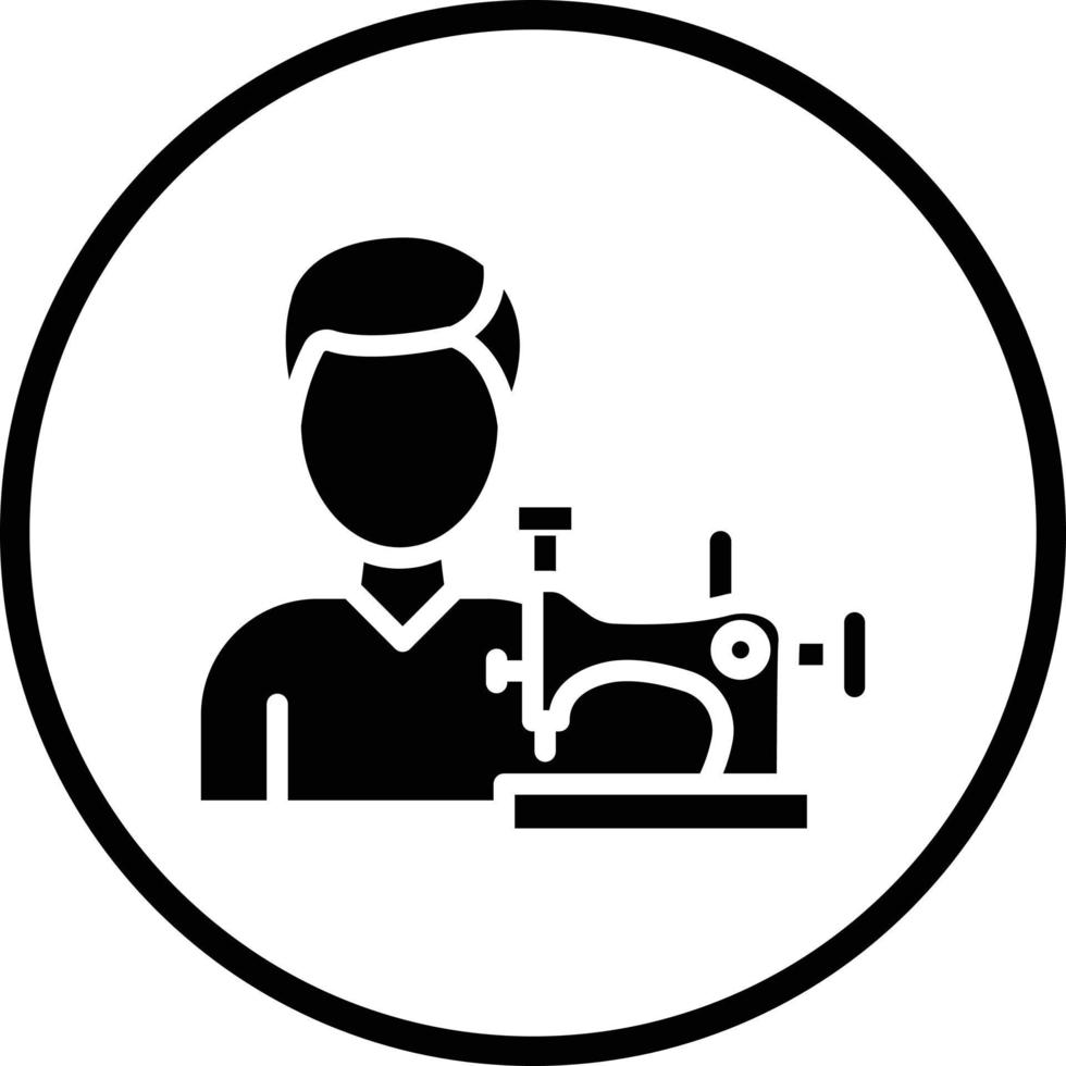 Tailor Vector Icon Design