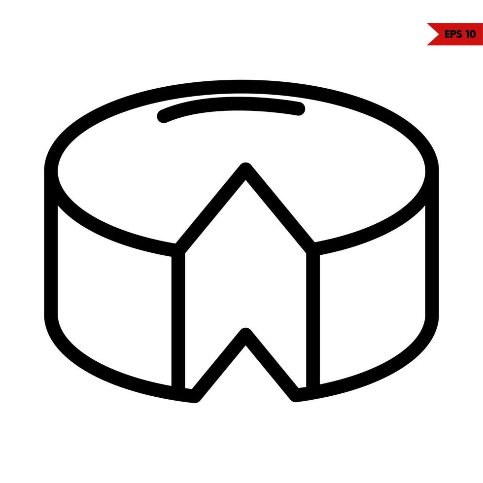 cake line icon vector