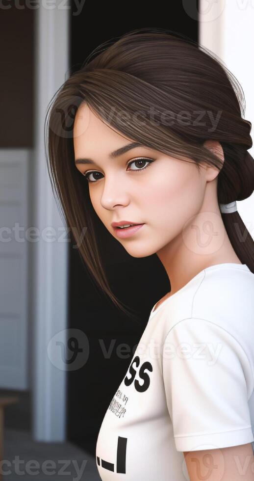 girl aesthetic graphic art photo