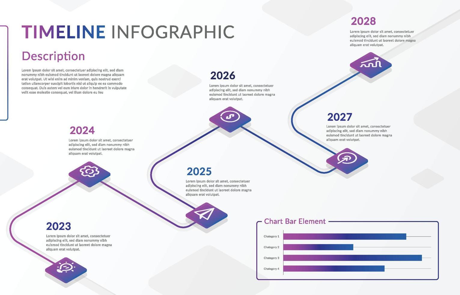 Timeline Infographic Template vector