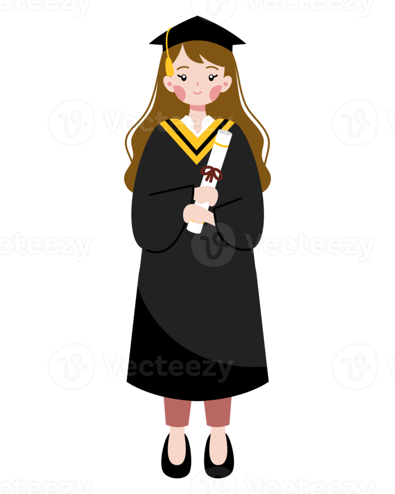 graduation cartoon character illustration png