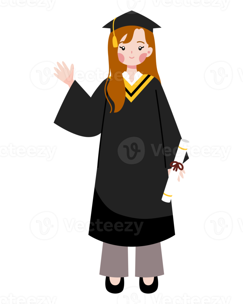 graduation cartoon character illustration png