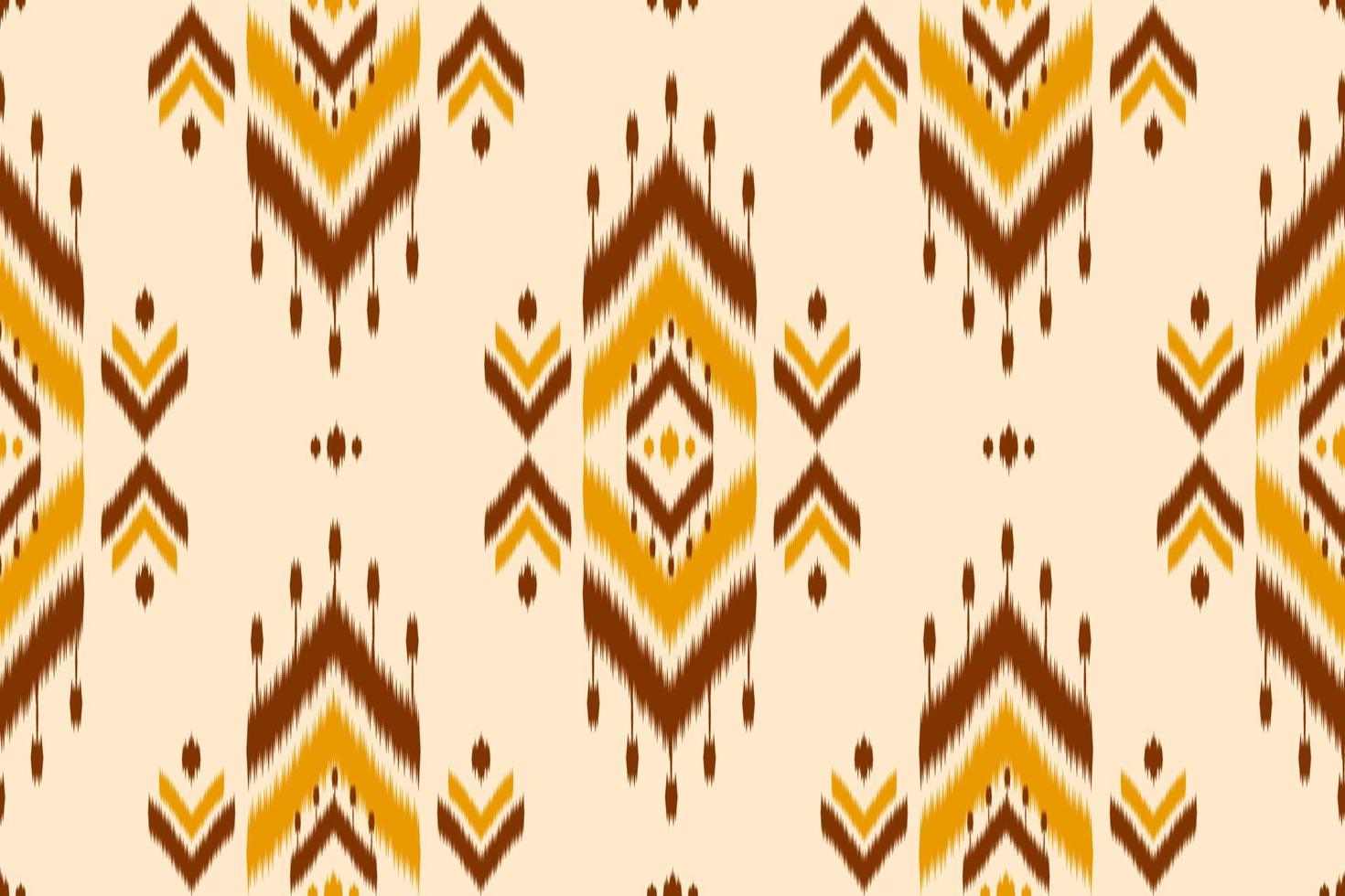 Abstract ethnic ikat background. Geometric seamless pattern in tribal. Fabric Indian style. vector