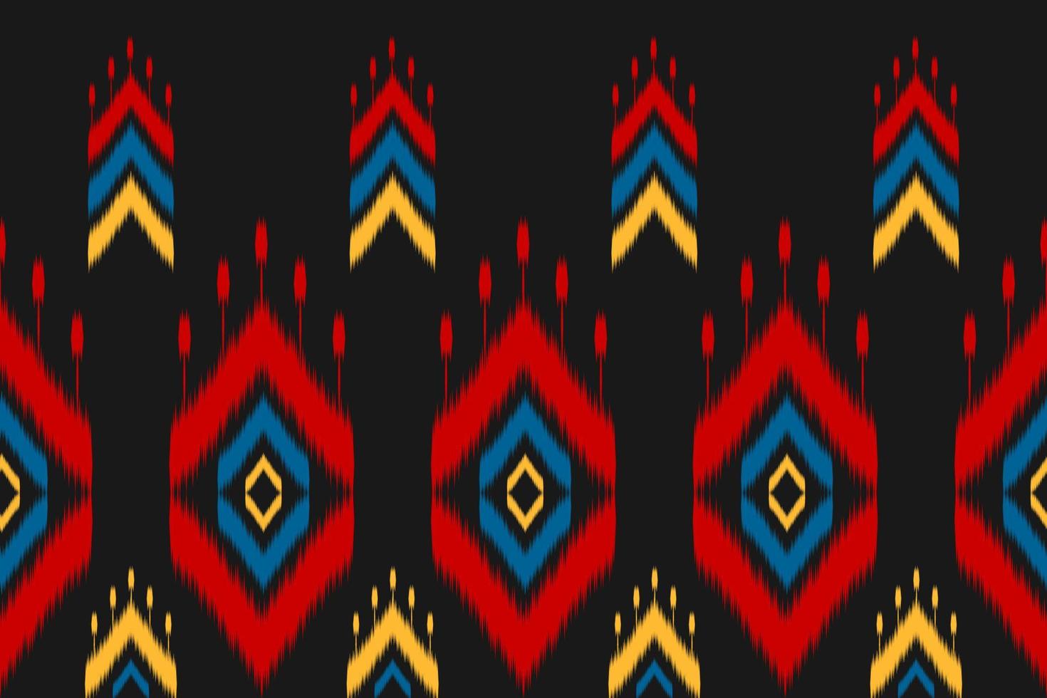 patrón étnico ikat sin costuras en tribal. estilo americano, mexicano. estampado de adornos geométricos aztecas. vector