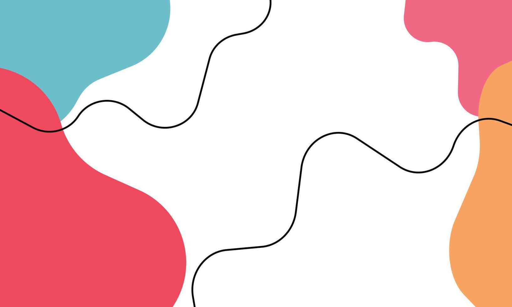 Modern Minimalist Hand-Drawn Bohemian Style Abstract Background vector