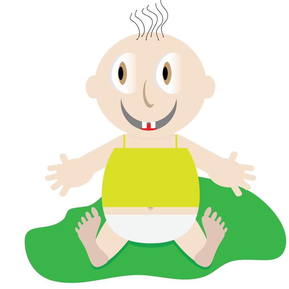 Happy baby icon vector