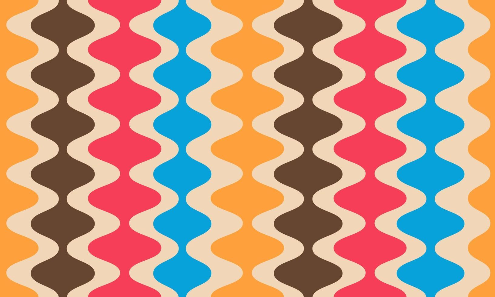Abstract Vintage Retro Aesthetic Background Vertical Wavy Pattern vector