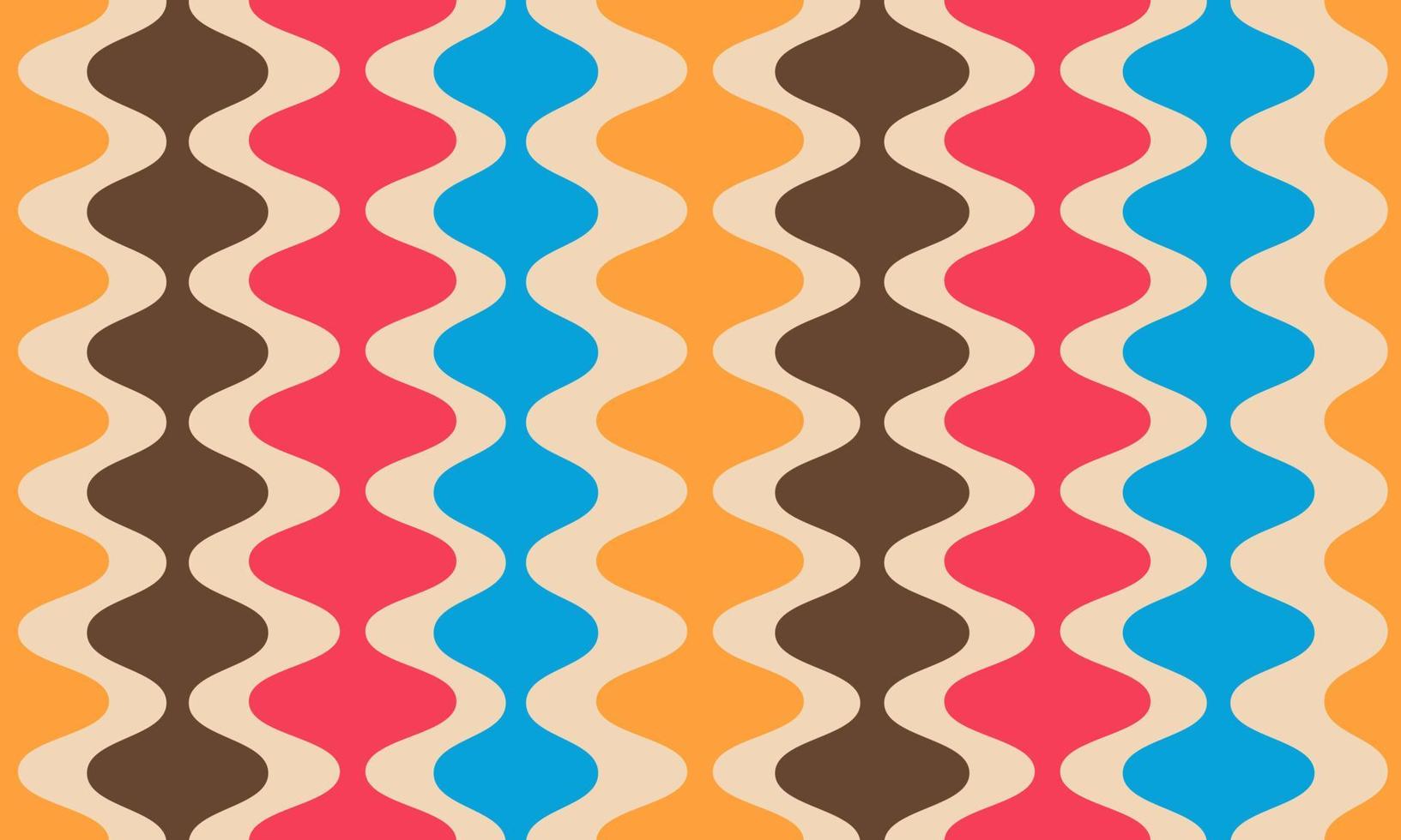 Abstract Vintage Retro Aesthetic Background Vertical Wavy Pattern vector