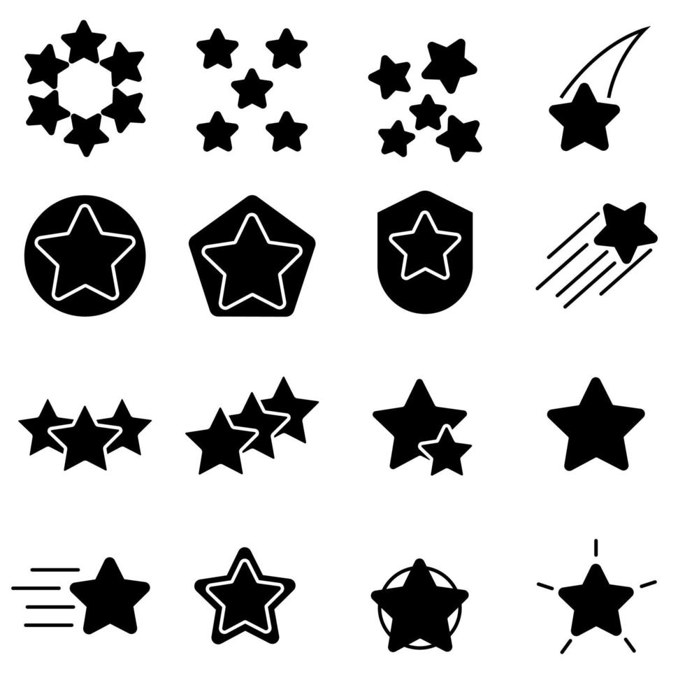 Star icon vector set. Sparkles illustration sign collection. shining burst symbol. snowflakes logo.