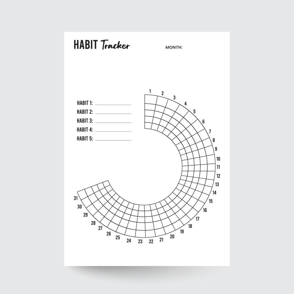 Semi Circle Habit Tracker,Mood Tracker,Mood Journal,Emotion Tracker,Weekly Habit Tracker,Circle Habit Tracker,Daily Habit Tracker vector