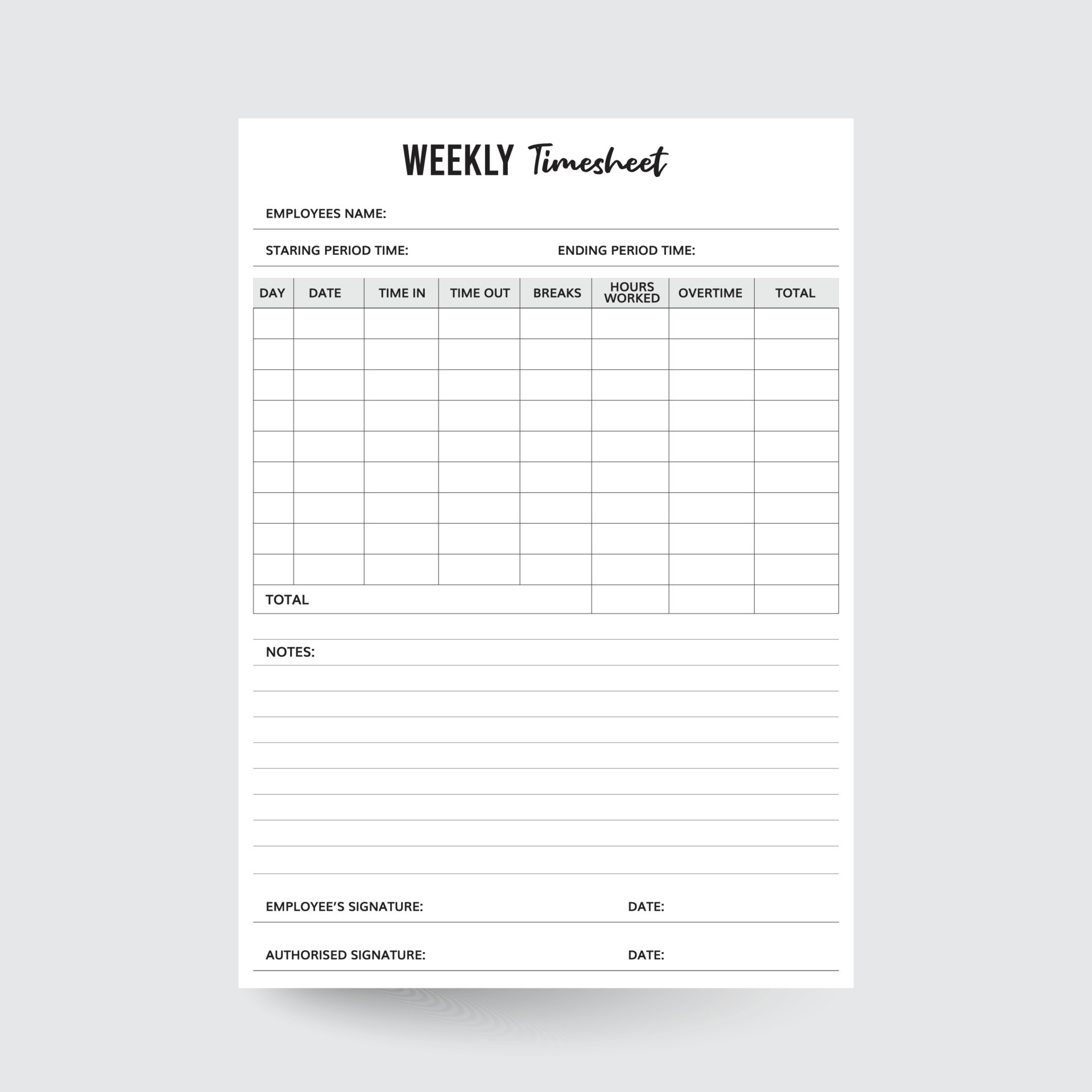 Employee Time Sheet,Timesheet,Time Log,Employee Schedule,Editable Time