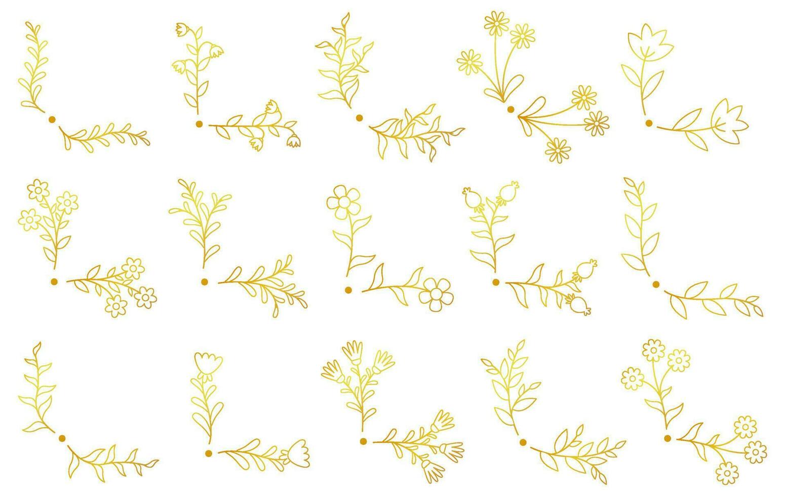 Floral hand drawn border. Wedding card design element. vector