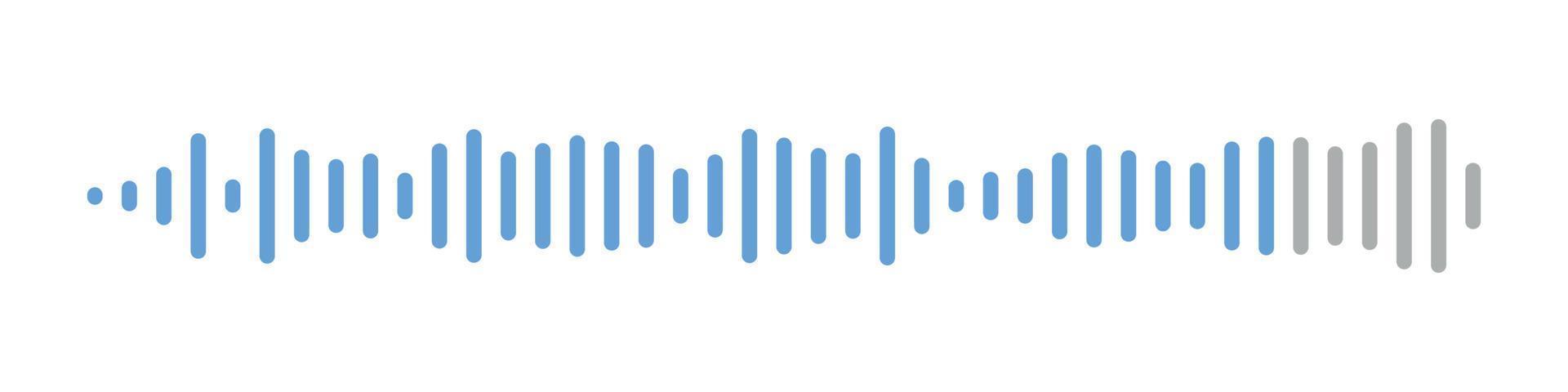 sonido olas mensaje colocar. voz audio mensajes recopilación. espectro ruido gráfico. vector aislado ilustración