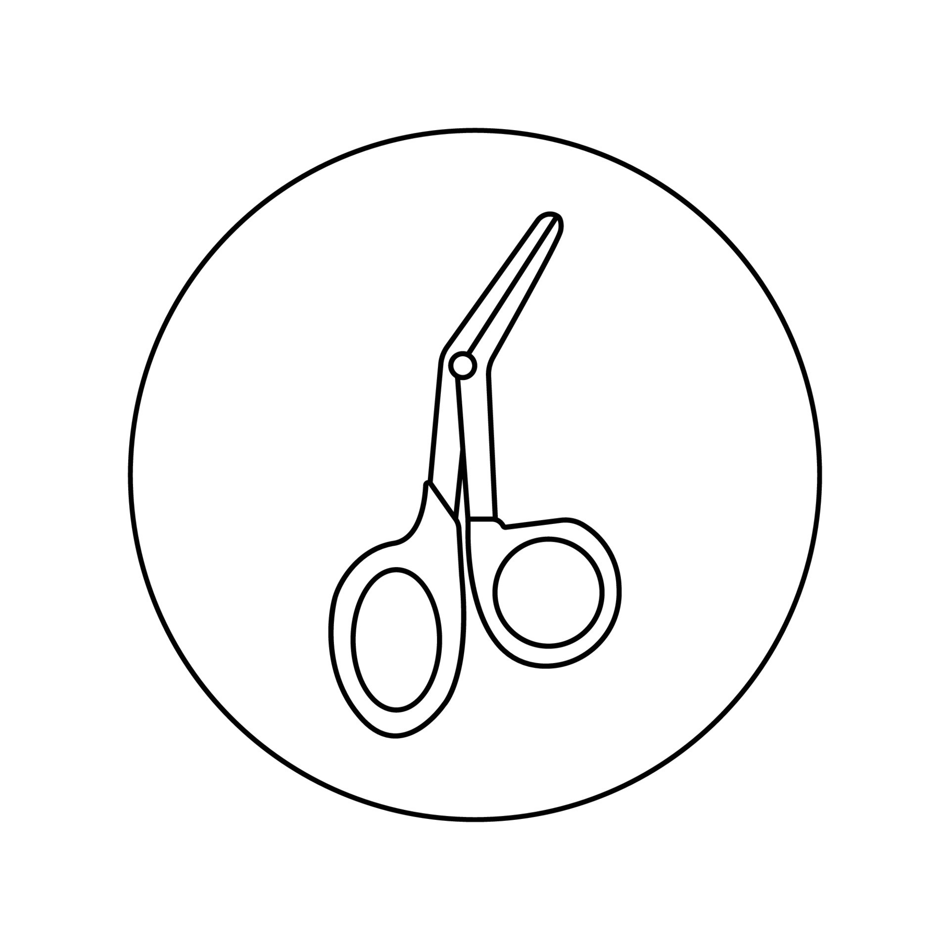 Medical scissors linear vector icon 22818434 Vector Art at Vecteezy