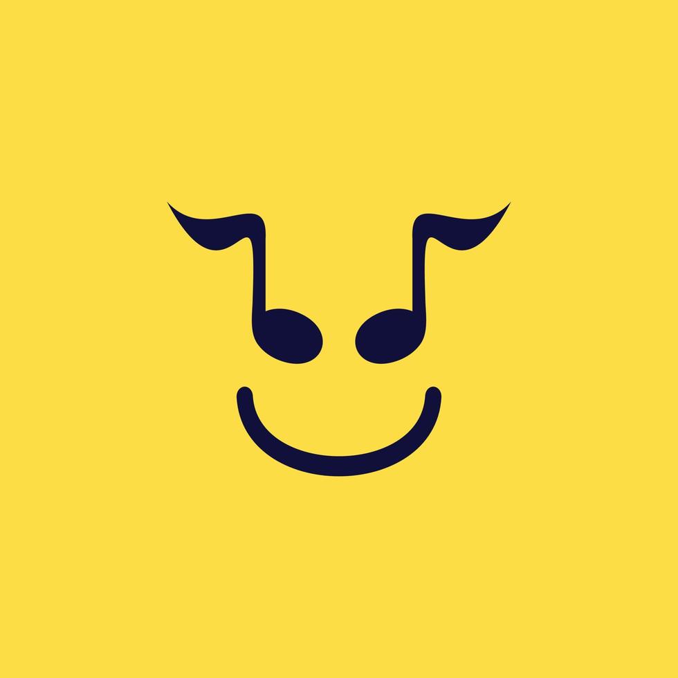 music happy character vector flat design